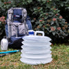 Collapsible Water Container, Accordion Jerrycan, Drinking Water Storage Jug with Spigot